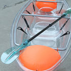 ペダル/座席が付いているプラスチック明確な1つの人のcanoe透明な湖水/川のカヤック