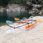 プラスチックはかいが付いているポリカーボネートのカヤックを航海するカヌーで置かれるために見通します