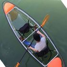 二重ポリカーボネートの二人用のためのプラスチック透明なカヌーのカヤック
