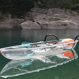 二重座席堅いプラスチック カヤック、海洋の使用のための耐衝撃性釣カヌー