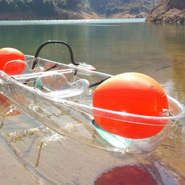 小さい平底の漁船、2つのペダルの膨脹可能な空気浮遊物が付いているガラス床のボート